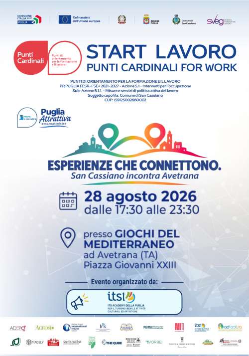 PUNTI CARDINALI FOR WORK _COMUNE DI SAN CASSIANO_START LAVORO_ CUP: J59I25002660002